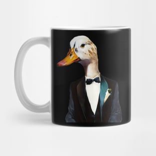 Duck in a tuxedo ready for a night on the town Mug